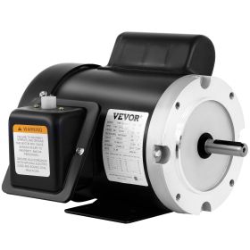 VEVOR Electric Compressor Motor, 3/4 HP, Rated Speed 1725 RPM Single Phase Electric Motor, AC 115V 230V Air Compressor Motor