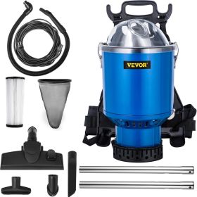 VEVOR Backpack Vacuum, 3.6qt Backpack Vacuum Cleaner, 5-IN-1 Lightweight Backpack Vacuum, HEPA Filtration Vacuum Backpack