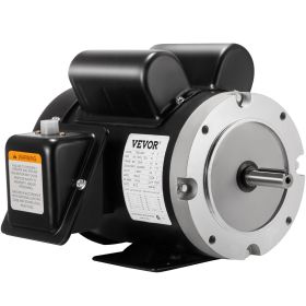 VEVOR Electric Compressor Motor, 2 HP, Rated Speed 1725 RPM Single Phase Electric Motor, AC 115V 230V Air Compressor Motor 56C Frame